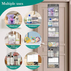 6-Shelf Over The Door Hanging Storage Closet Organizer (Grey) - Image 7