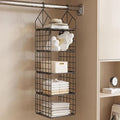 Hanging Closet Organizer, Carbon Steel 5-Shelf Storage, Black by YAGIZAAI