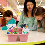6 Pack 4 Compartment Classroom Caddy with Handle, Groovy - Image 6