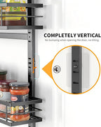 Moforoco White 9-Tier Over The Door Pantry Organizer, Pantry Organization And Storage, Metal Hanging Spice Rack Shelves Door, Home & Kitchen Essentials, Laundry Room Bathroom Organization - Image 6