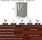 Waterproof Laundry Hamper Collapsible Laundry Basket Leather Handle Laundry Bag Large Clothes Storage Toy Organization for Bathroom Bedroom Laundryroom College Dorms (HBG-888) - Image 2