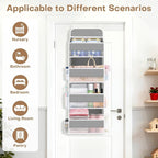 Over the Door Organizer, 4 Large Pocket Hanging Storage with 40lb Capacity - Image 3