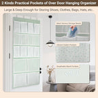 16 Pockets- Over Door Hanging Storage Organizer with 4 Kinds Pouch,Behind Closet Hanging Shelf Holder for Sock,Hat,Underwear,Travel Outfit,Shoes,Back of Door Space-saving Organization for Home,Dorm,RV - Image 6