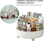 funest Makeup Perfume Organizer, 360 Degree Rotating Lazy Susan Cosmetic Desk Storage Lotions Display Case Round Tray with Large Capacity, for your Jewelry - Image 3
