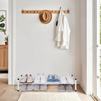 STORAGE MANIAC Expandable Shoe Rack, 4 Pairs Stackable Small Shoe Rack, Metal Adjustable Shoes Organizer for Closet, Entryway, Hallway, Garage, Front Door, Shoes Shelves, White 1 Tier - Image 7
