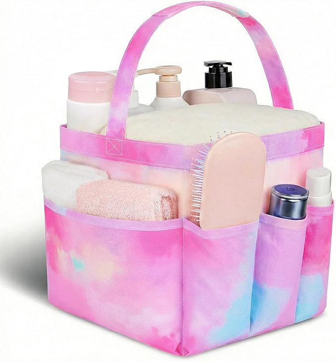 Mesh Shower Caddy Portable - 9 Pockets for College Dorm Room Essential by Attmu