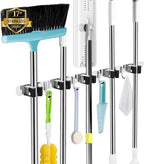 AceMining Broom Holder Wall Mount, 5 Racks 4 Hooks Heavy Duty Mop Organizer by AceMining