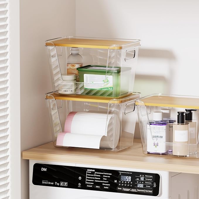 Delamu 2 Pack Trash Bag Dispenser, Stackable Garbage Bag Holder - Image 7