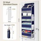 1Pack Over The Door Organizer Large Capacity Hanging Storage Room Organizer | 40 lb Capacity, Ultra-Sturdy, Foldable, Mesh Design with Clear Window, Space-Saving Organizer for Pantry, Nursery & Closet - Image 2