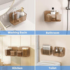 Diesisa Wall Mount Organizer, 2Pc Small Adhesive Cabinet Door Organizer - Image 6