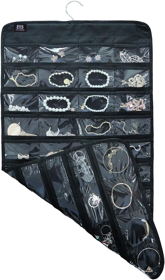 BB Brotrade Hanging Jewelry Organizer,Accessories Organizer,80 Pocket Organizer for Holding Jewelries - Image 2