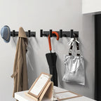 VAEHOLD Hat and Coat Wall Mount Rack - 4 Hooks for Robes, Bags, Keys, and Towels - Bathroom Towel Hanger Organizer -Black - Image 6