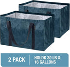 CleverMade XXL Storage Basket Tote, 76L Storage Bag, 2 Pack, Ocean - Image 7