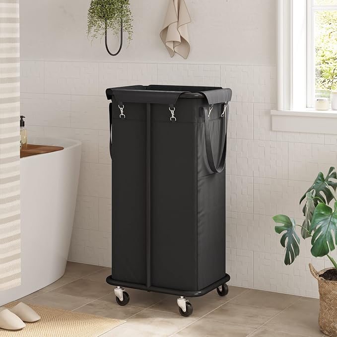WOWLIVE 100L Rolling Laundry Basket with Wheels, Tall Laundry Hamper - Image 3