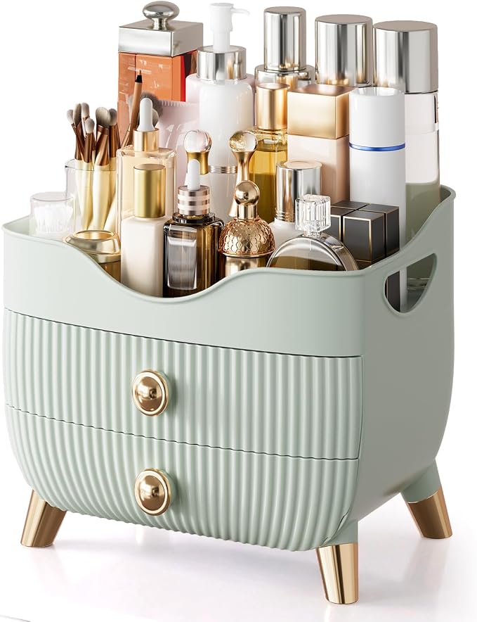 Makeup Organizer Countertop, Large Capacity Skincare Organizer for Vanity by YGJT