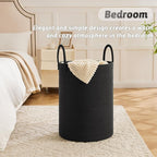 Artfeel Laundry Basket,Woven Cotton Rope Laundry Hamper,80L for Decorative Storage of Dirty Clothes,Toys and Blankets in Bathroom,Baby Room and Living Room - Image 3
