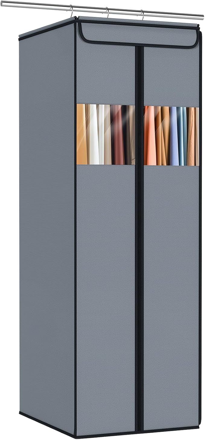 Zilink Garment Bags for Hanging Clothes Garment Covers 54 in, Grey by Zilink
