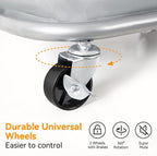 WOWLIVE 100L Rolling Laundry Basket with Wheels, Tall Laundry Hamper - Image 7