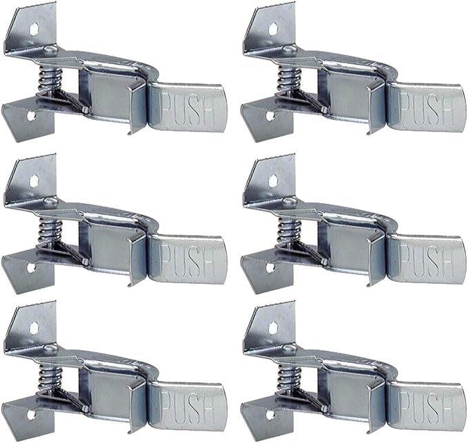 Heavy Duty Metal Gaint Spring Grip Clamp Tool Hanger Wall Orgainzer for Garage Closet Brooms and Mops Wall Mount Holder (Pack of 6) by Wideskall