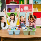 6 Pack 4 Compartment Classroom Caddy with Handle, Groovy - Image 5