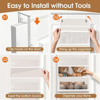 Over The Door Organizer Storage behind Door Hanging Organizer for Nursery - Image 3