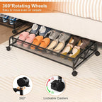Under Bed Shoe Storage, Rolling Under-bed Storage Containers - Image 4