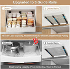 Fokyfok Pull out Cabinet Organizer,15"-21"W,17"-24"D,Expandable,Adhesive - Image 5