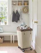 StorageWorks 160L Laundry Basket with Wheels, Rolling Hampers for Clothing - Image 7