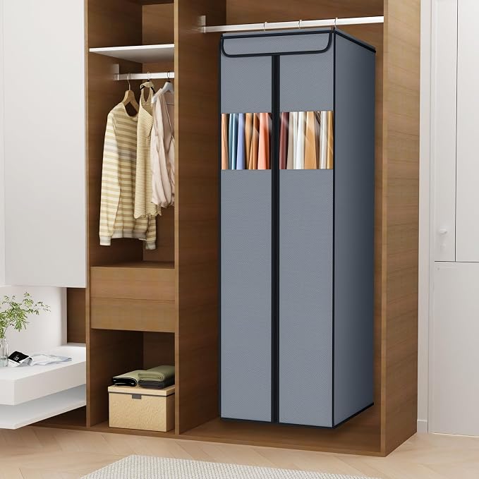 Zilink Garment Bags for Hanging Clothes Hanging Storage Bags 54 in, 2 Pack - Image 2