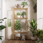 AmazerBath Bamboo Over The Toilet Storage Shelf, 2-Tier Over Toilet Organizer Rack, Freestanding Above Toilet Shelf for Bathroom, Laundry, Space Saver, Natural Color - Image 8
