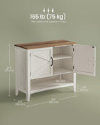 VASAGLE Shoe Storage Cabinet, 3‑Tier with Height‑Adjustable Shelves - Image 3