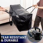 TAILI 2 Pack 69 Gallon Extra Large Storage Bags with Visible Window,Black - Image 5