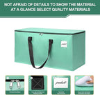 Moving Bags Heavy Duty Mint Green – Large Packing Bags for Moving, Extra Large Storage Totes with Zippers and Handles - Image 2