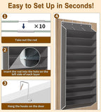TAHAVICE Over the Door Shoe Organizer, Hanging Shoe Organizer with 30 Pairs - Image 7