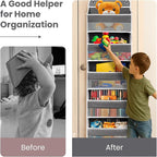 Over the Door Organizer with 10 Side Mesh Pockets,6 Shelf - Image 5