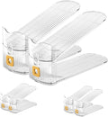 CiBiZi Adjustable Shoe Slots Organizers Clear Shoe Space Saver Shoe Stacker Shoe Rack Holder Oraganizers for Closet Cabinet Storage Clear 6PACK by CiBiZiUS