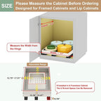 Fokyfok Pull out Cabinet Organizer,11"-16"W,13"-17"D,Expandable,Adhesive - Image 2