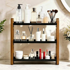 3-Tier Acacia Wood Bathroom Countertop Organizers and Storage, Vanity Bathroom Sink Organizer Shelf for Skin Care Makeup Cologne and Perfume, Small Countertop Storage Organizer for Dresser - Image 6