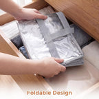 4 Pack Clear Storage Bags for Clothes, 45L Closet Organizers and Storage | Plastic storage with zipper and handle, moving bags, under-bed storage, closet organizer for blankets, comforters, toys - Image 5