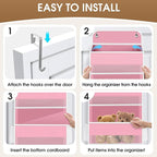 1Pack Over The Door Organizer Large Capacity Hanging Storage Room Organizer | 40 lb Capacity, Ultra-Sturdy, Detachable, Mesh Design with Clear Window, Space-Saving Organizer for Pantry, Nursery & Closet - Image 3