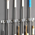 Broom Mop Holder Wall Mount Tool Hanger Organizer (4 Racks 5 Hooks) by Saxhorn