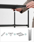 SONGMICS 10-Tier Shoe Rack, Space-Saving, Shoe Storage Organizer - Image 7