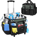 Ytonet Cleaning Caddy with Wheels, Extra Large Rolling Cleaning Caddy Bag by YTONET