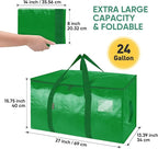 BALEINE 8-Pack Oversized Moving Bags with Reinforced Handles, Heavy-Duty Storage Tote for Clothes, Moving Supplies (Light Green, 8-Pack) - Image 2