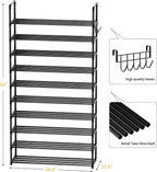 Shoe Rack, 10 Tier Shoe Storage Organizer with Hooks,Fit 40-45 Pairs Shoes,Metal Tall Shoe Shelf for Closet,Entryway, Hallway,Garage,Bedroom,Cloakroom - Image 3