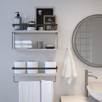 RICHER HOUSE Floating Shelves Bathroom, Wall Mounted Shelf Over Toilet - Image 4