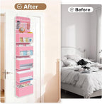 Over the Door Organizer, Large Pocket Hanging Storage with 40lb Capacity - Image 6