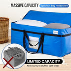 TAILI 2 Pack 69 Gallon Extra Large Storage Bags with Visible Window,Blue - Image 8