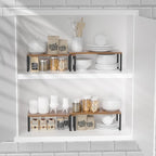 NEX Cabinet Organizer Shelf, Kitchen Counter Shelves Set of 4 - Image 2