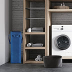 Odonata Slim Laundry Hamper Handles Collapsible Laundry Basket Thin Dirty Clothes Basket Narrow Laundry Bag Foldable Dirty Hamper 45L (Navy blue) - Image 4